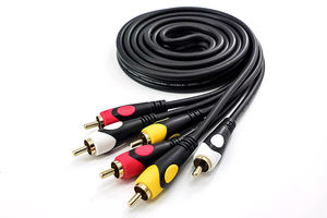 Precio bajo alto grado bajo ruido Micrófono de alta calidad <span class=keywords><strong>RCA</strong></span> 3 <span class=keywords><strong>RCA</strong></span> 2 <span class=keywords><strong>RCA</strong></span> a Jack 6,3 6,35 cable de audio dorado al por mayor - Product Image 2