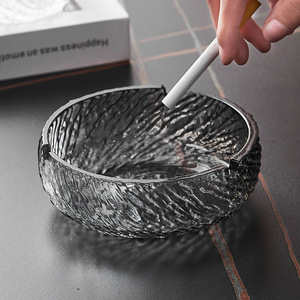 Cendrier en verre cristal rond, design moderne et luxueux, pour la maison, le bureau, objet décoratif, cadeau - Product Image 1