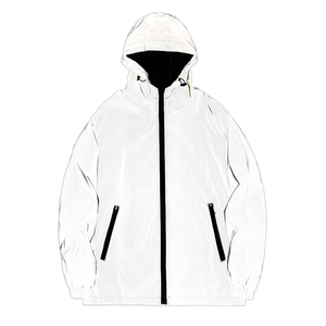 Chaqueta Bomber de Invierno para Hombre, Impermeable, Cortavientos, Transpirable, de Secado Rápido, Ligera, Informal, con Cremallera y Capucha Larga - Product Image 1