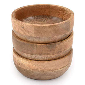 Acacia Wood Serving <b>Bowl</b> Round <b>Bowls</b> for Salads Fruits Food <b>Snacks</b> Handmade Wooden for Home Party Modern Restaurants Wooden <b>Bowl</b> - Product Image 5