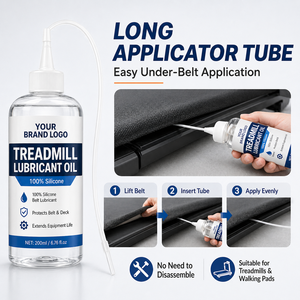 100% Pure <strong>Silicone</strong> Treadmill <strong>Lubricant</strong> <strong>with</strong> Extension Tube Universal Treadmill Belt Oil for Walking Pad Running Machine Lube - Product Image 2
