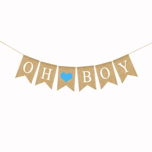 Guirnalda de Lino 'Oh Baby', Bandera 'Oh Boy' 'Oh <span class=keywords><strong>Girl</strong></span>', Decoración para Fiestas de Cumpleaños y Baby Shower - Product Image 3