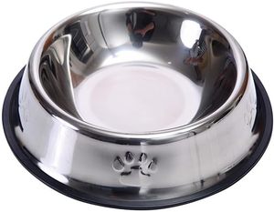 Meilleures ventes de produits pour animaux de compagnie en gros : Gamelles en acier inoxydable pour chiens et chats, grands bols d'alimentation en acier de qualité supérieure - Product Image 1