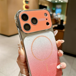 เคสโทรศัพท์เคลือบเงาหรูหราแบบไล่เฉดสีพร้อมแม่เหล็ก สำหรับ iPhone 18 ProMax 17 16 15 ป้องกันการตกกระแทกทั้งสี่มุม - Product Image 4