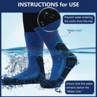 Chaussettes de randonnée en tricot pour hommes et femmes, chaussettes de sport chaudes et imperméables pour l'escalade, le ski, le cyclisme et la chasse