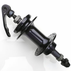 Moyeux de vélo noirs Shenghu 32H en alliage d'aluminium avec axe en acier et système de déverrouillage rapide pour roue avant - Product Image 4