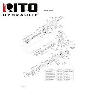 Pelat Sepatu Pompa Hidrolik Excavator RITO XJBN-00085 R210-01 K3V112 XJBN00085 Suku Cadang Perbaikan Pompa Excavator Pelat Dorong Pompa Piston