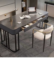 Table d'écriture moderne pour chambre à coucher maison table d'écriture rock board bureau d'ordinateur rock de luxe léger
