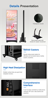 Display LED a Poster WIFI P2.5 per Interni ed Esterni, Espositore Pubblicitario Video per Eventi e Negozi