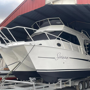 10m高級ファミリーアルミカタマランスピードフィッシングクルージングフィッシングセイルボートボートキャビンアルミカタマラン - Product Image 1