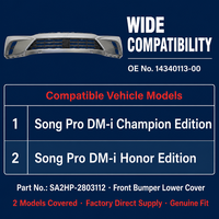 Nouvelle couverture inférieure du pare-chocs avant 14340113-00, remplacement pour BYD Song Pro DM-i