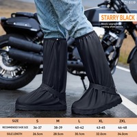 Bottes de pluie imperméables pour sports d'hiver et moto, hautes, antidérapantes, anti-chute, en PVC épaissi pour adultes (S-2XL)