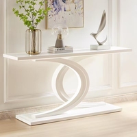 Table d'angle en marbre pour salon de villa moderne de luxe léger, directement de l'usine