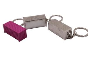 Porte-clés créatif en métal, camion de logistique, pendentif pour clés, accessoires de clés de voiture 3D tridimensionnels - Product Image 6