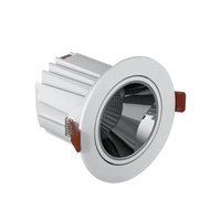 De techo comercial montaje empotrado lámpara COB recorte 75MM 95MM 120MM 9W 12W 15W 20W 25W 30W LED proyector