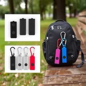 4Led Aluminum Alloy <b>Flashlight</b> With Carabiner Keychain Mini <b>Torch</b> For Hiking Camping Outdoor Use - Product Image 2