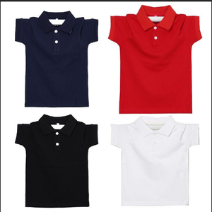 Camiseta Polo de Manga Corta para Niños, Color Sólido, con Solapa, Logotipo Personalizado Impreso, Estilo Casual y Versátil - Product Image 5
