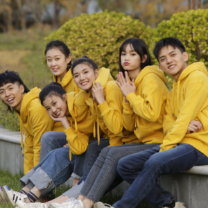 Hoodies Các Nhà Sản Xuất Bán Buôn 300G Khỏe Mạnh Vải Áo Thun Hoodies Cổ Biểu Tượng Tùy Chỉnh Unisex Người Đàn Ông Của Hoodies Và Áo Nỉ - Product Image 6