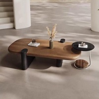 Nouvelle table basse en bois de style minimaliste pour appartements locatifs, petits gîtes et salons au design unique