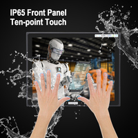 Panel PC Industrial Todo en Uno de 12.ª Generación con Pantalla Dual, Computadora Integrada con Pantalla LCD TFT de 15 Pulgadas, Sistema Operativo Win 11/10 IoT Linux