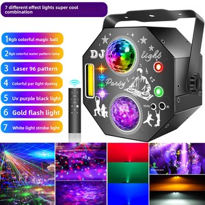 <span class=keywords><strong>Projecteur</strong></span> de Scène Laser LED 7-en-1 Mini Boule Magique 96 Motifs DJ Fête Alimenté par USB RVB/Blanc/<span class=keywords><strong>UV</strong></span> <span class=keywords><strong>Lumière</strong></span> <span class=keywords><strong>Noire</strong></span> - Product Image 2