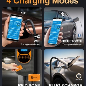 Estación de Carga para Vehículos Eléctricos de CA de 22KW GB con Conector Tipo 1/J1772, EVSE Móvil para Carga Rápida de Automóviles Eléctricos - Product Image 6