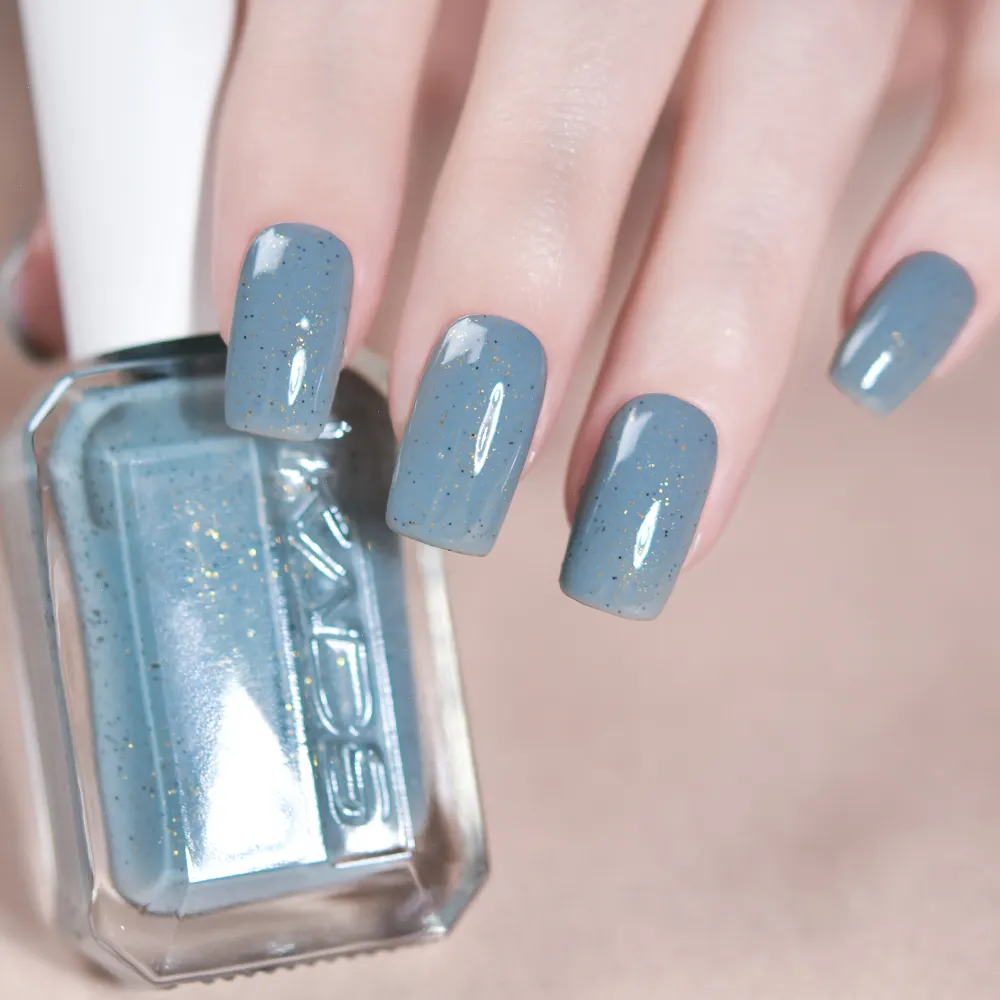 Kads 11Ml Blauwe Nagellak Goud Flakies & Micro Glitter Pailletten Langdurige Nail Art Lak Voor Diy Manicure Decoratie Olie