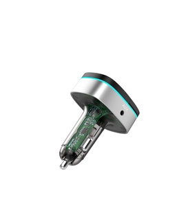 AGETUNR T75 transmetteur FM <span class=keywords><strong>Bluetooth</strong></span> <span class=keywords><strong>Kit</strong></span> <span class=keywords><strong>voiture</strong></span> 18W QC3.0 Charge rapide adaptateur de <span class=keywords><strong>musique</strong></span> AUX 7 lumières activer Siri Bass EQ lecteur MP3 - Product Image 3