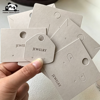 Carte en papier personnalisée pour bijoux, porte-cartes à bijoux, cartes de présentation de bijoux avec logo personnalisé, étiquettes pour bijoux