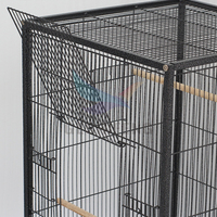 Fabricants vente en gros vente chaude grande cage de luxe Villa perroquet pivoine peau de tigre oiseau cage d'élevage d'animaux de compagnie pour oiseaux
