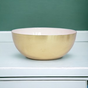 Saladier arrondi en métal au design moderne, émaillé brillant à haute teneur en fer, ustensiles de cuisine pour la maison, riz durable, légume de Noël - Product Image 6