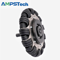 Kit moteur moyeu servo haute vitesse AMPSTech Omni Wheel 48VDC 300RPM, vitesse de ligne 3,3 m/s, couple 7 Nm pour robot mobile autonome