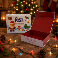 Scatola Regalo Magnetica Pieghevole a Forma di Libro Personalizzata di Alta Qualità con Laminazione Opaca e Chiusura Magnetica per Regali di Natale, Giocattoli e Cosmetici