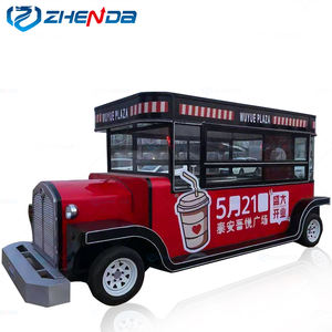 ZD-FT32 Tournée en Angleterre noir et rouge camion de nourriture Usine Alimentaire en Gros Camion Remorque de Chariot de Nourriture Mobile de Rue - Product Image 1