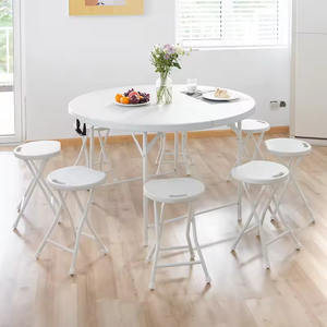 เก้าอี้พับพลาสติกขนาดเล็กน้ำหนักเบาพกพาได้สำหรับตกปลาตั้งแคมป์กลางแจ้ง - Product Image 4