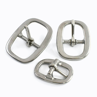 Boucles de ceinture ovales Meetee XP263 17/22/25/32 mm pour ceintures d'homme, boucles à une seule languette, accessoires en métal poli, boucles de ceinture