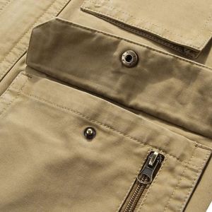 Nuevo <span class=keywords><strong>Chaleco</strong></span> Multifuncional de Algodón para <span class=keywords><strong>Hombre</strong></span>, Primavera-Otoño, con Múltiples Bolsillos, <span class=keywords><strong>Chaleco</strong></span> sin Mangas, Chaqueta sin Mangas, Ropa Urbana de Trabajo - Product Image 6