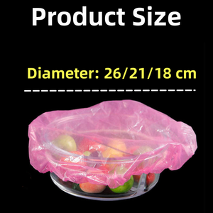 Restes de pique-nique en plein air pour la famille, bols élastiques colorés jetables, couvertures réutilisables en <span class=keywords><strong>plastique</strong></span> extensible, couvertures de stockage des aliments - Product Image 3