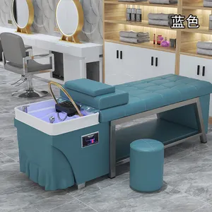 Japanse Head Spa Bed Apparatuur Schoonheidssalon Meubels Thai Haar Wassen Stoomkom Water Circulerende Massage Shampoo Bed
