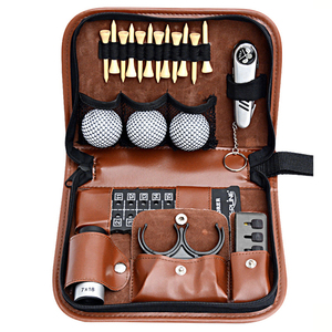 Étui multifonctionnel pour accessoires de golf pour hommes et femmes, porte-accessoires de golf, étui en cuir zippé avec plusieurs compartiments - Product Image 5