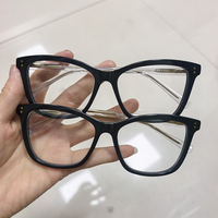 Montures de lunettes optiques en acétate épais polygonales unisexes en gros, grande taille, montures en acétate multicolores à la mode