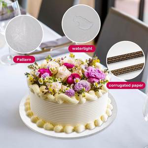 Plateau à gâteau carré robuste de 10'' et 12'' en carton alimentaire écologique, épaisseur 0,5 pouce, pour fêtes d'anniversaire et desserts, vente en gros - Product Image 3