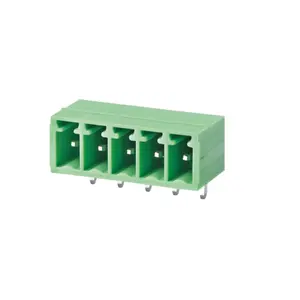 15EDGRC-3.5mm 3.81mm passo pluggable conector verde do tipo pluggable do bloco de terminais 90 do PWB