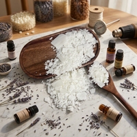 Cire de soja Halal OEM sous marque privée, à haute température de fusion, anti-adhérente, avec logo personnalisé sur sachet, pour la fabrication de bougies en gros pour les marques saoudiennes et émiratiennes