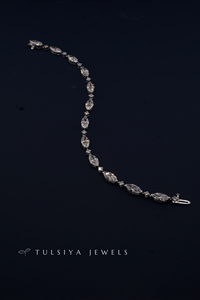 Pulsera de Diamantes Cultivados en Laboratorio de Oro Blanco de 14K para Mujer, Pulsera de Diamantes Clásica Tipo Tenis, Joyería Fina, Regalo de Boda - Product Image 5
