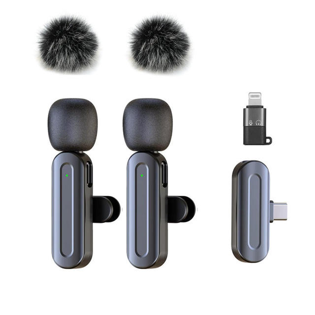SX25 Low Price Professional Wireless C Lavalier Condenser Microphone Noise Cancelling for Vlog Live Broadcast Gaming Recording