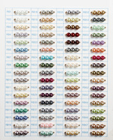 Vente en gros de perles de coquillages rondes de 4 mm, perles blanches en vrac pour la fabrication de bijoux