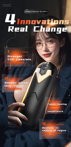 Masturbador Automático Masculino Iron Man, Copa con 9 Velocidades, Vibración Telescópica, Calefacción, Juguete Sexual con 4 Velocidades de Pronunciación Escalable - Product Image 2