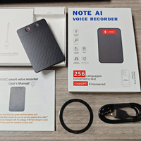 8 Go Dernier modèle AI ChatGPT-5 App Dictaphone intelligent à activation vocale par appel téléphonique, avec aimant, enregistrement WAV, traduction linguistique, transcription et résumé