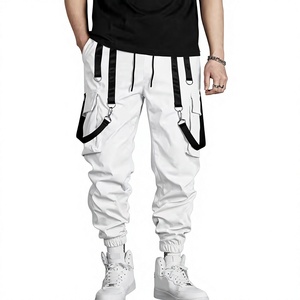 <b>Men's</b> Fashion Cargo <b>Overalls</b> Relaxed Fit Breathable Polyester/Cotton with Side Pockets <b>for</b> Casual Streetwear Everyday Comfort - Product Image 1